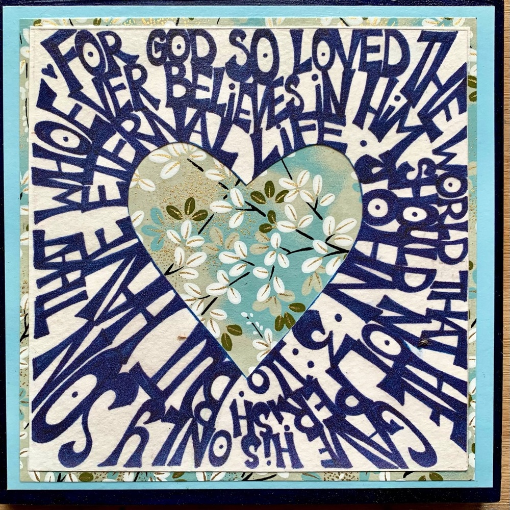 One of a kind handmade scripture art